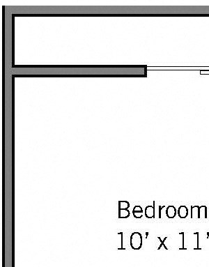 1A - 1 Bedroom 1 Bath Floor Plan Layout - 610 Square Feet